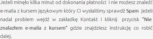 Odbiór Zakupionego Kursu Szkolenia Językowe Darłowo
